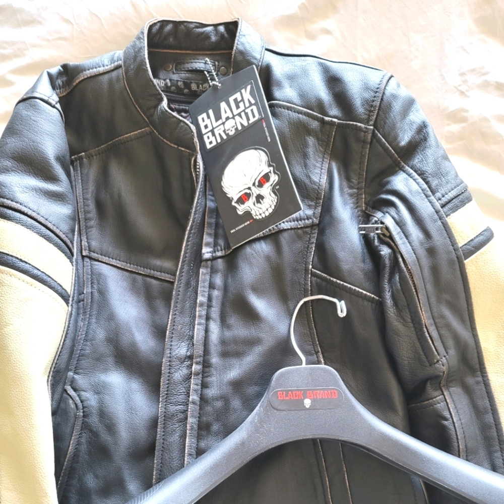 NWT genuine leather motorcycle jacket